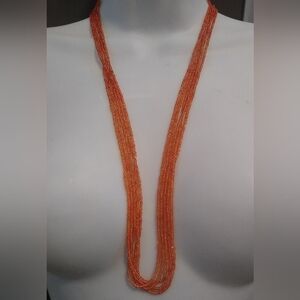 Orange Bead Necklace
